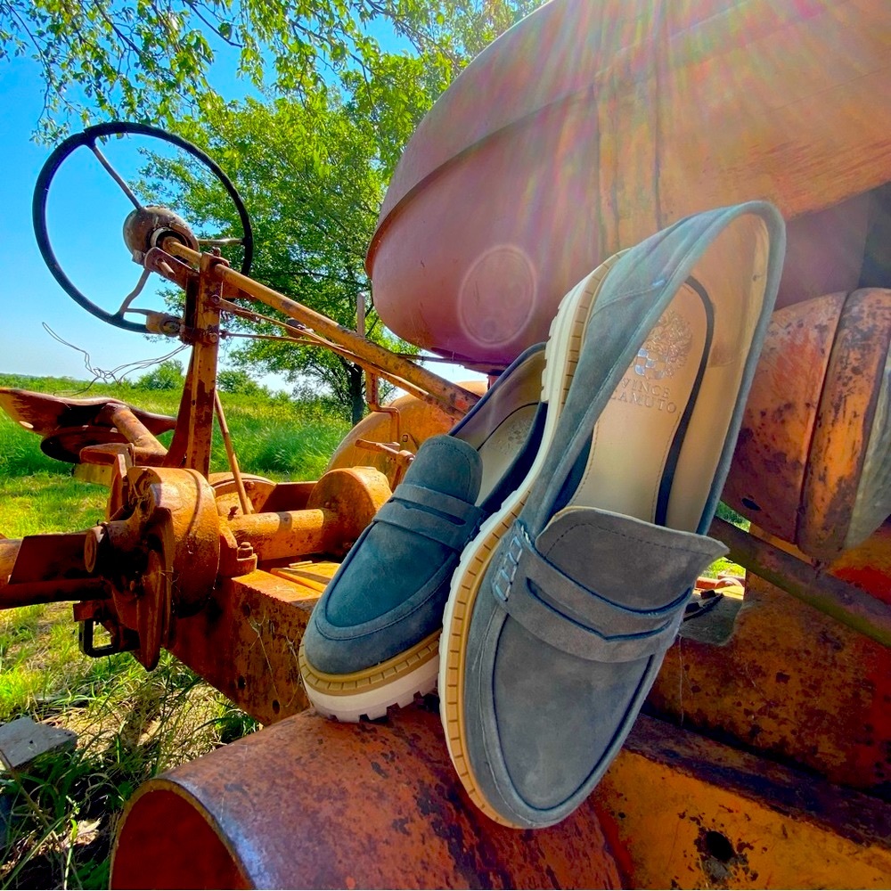 Vince Camuto Women's MCKELLA Loafer Size 7 1/2 Green 7.5 Platforms